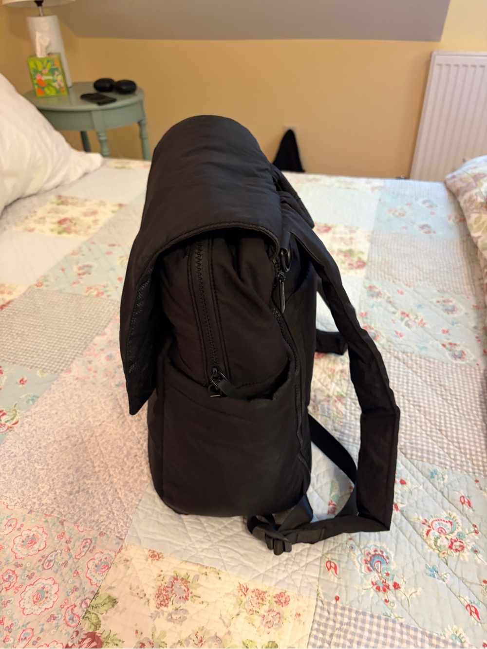 Calpak Black Diaper Backpack with Laptop Sleeve - Picture 4 of 6